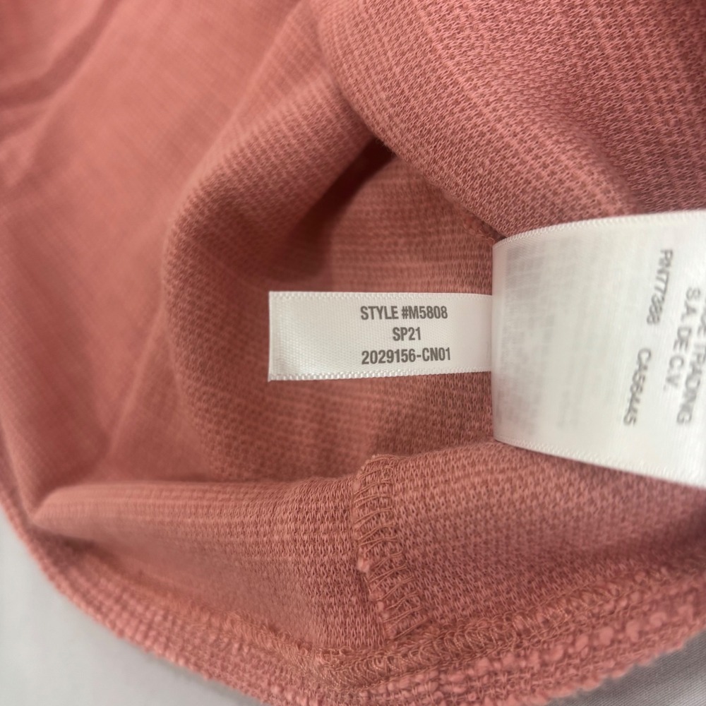 Madewell Pink Textured Gathered Scoop Neck Cap Sleeve Top 3X Plus Size - Picture 10 of 10